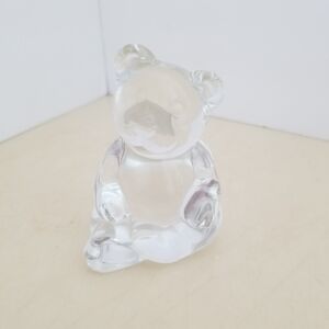 Not Rated Clear Glass Bear Figurine